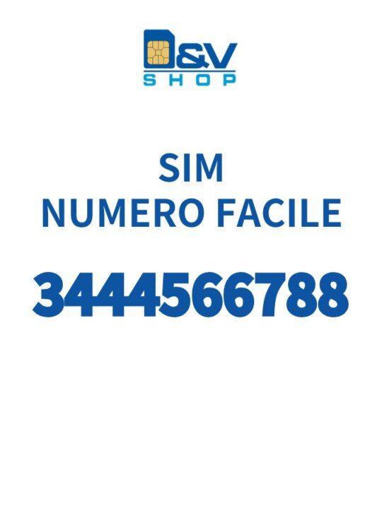 SIM Vodafone Top Number 3444566788