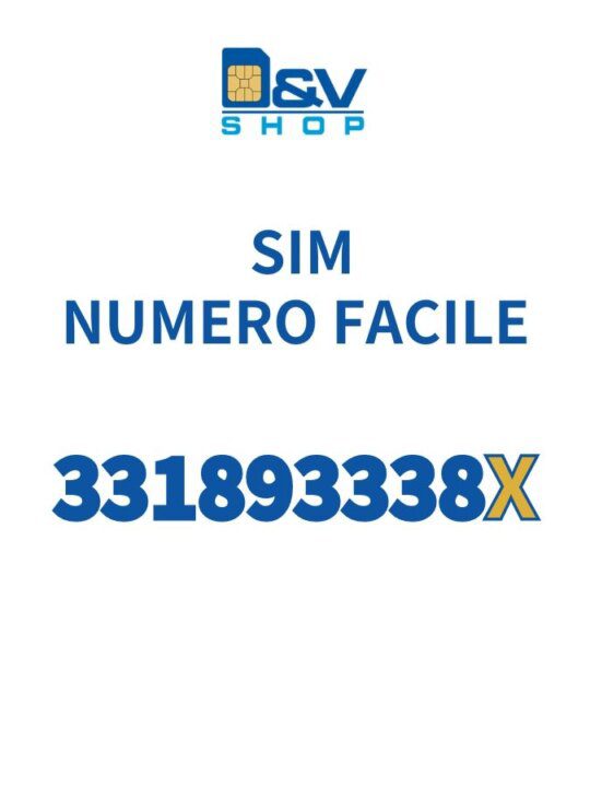 SIM Tim Numero Facile 331893338X Da Attivare