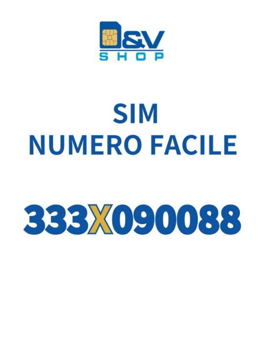 SIM Tim Numero Facile 333X090088 Da Attivare