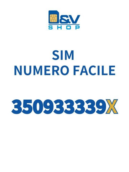 SIM Kena Mobile Numero Facile 350933339X