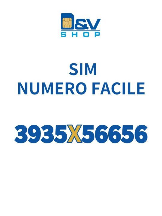 SIM Tre Numero Facile 3935X56656 Da Attivare