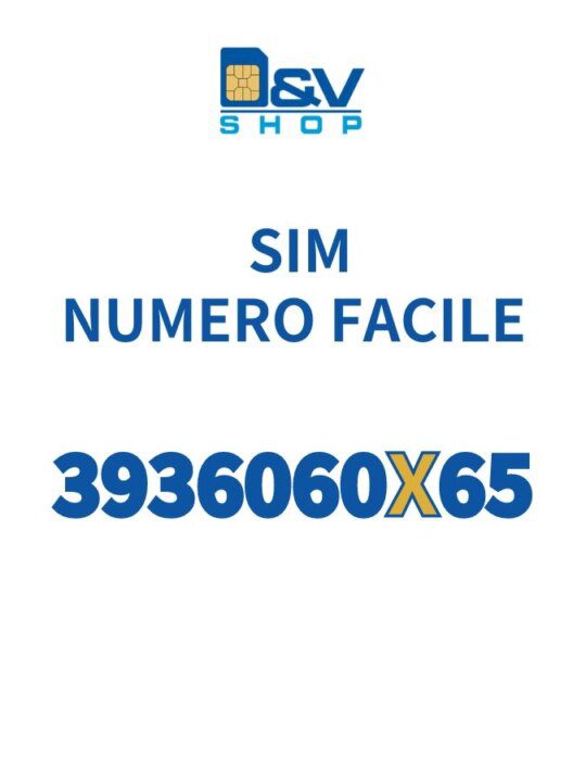SIM Tre Numero Facile 3936060X65 Da Attivare