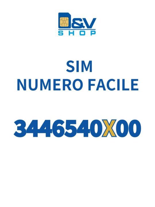 SIM Vodafone Numero Facile 3446540X00