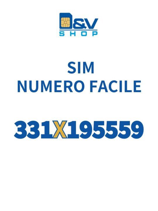 SIM Tim Numero Facile 331X195559 Da Attivare