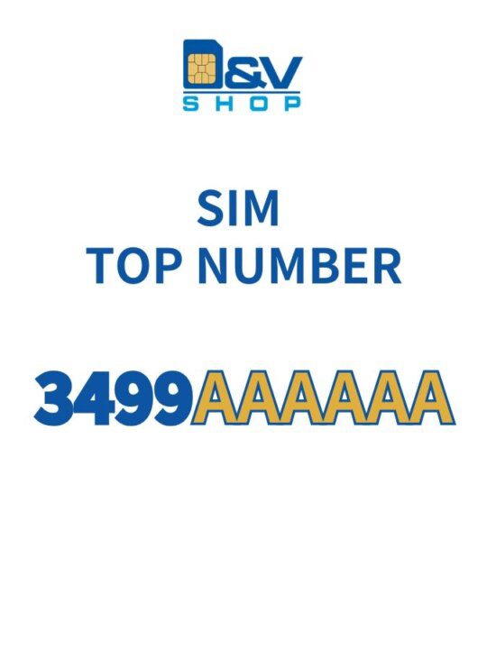 SIM Vodafone Top Number 3499AAAAAA