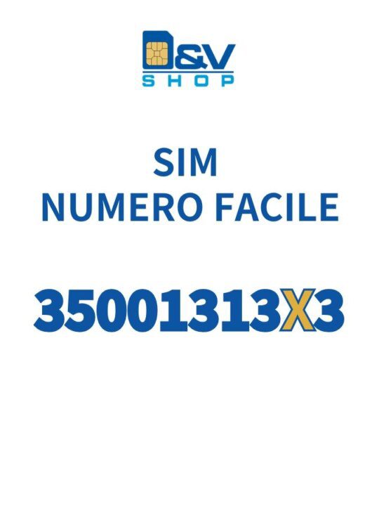 SIM Kena Mobile Numero Facile 35001313X3 Da Attivare