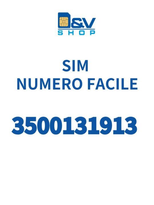 SIM Kena Mobile Numero Facile 3500131913 Da Attivare