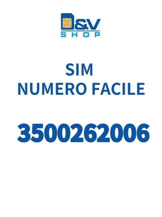 SIM Kena Mobile Numero Facile 3500262006 Da Attivare