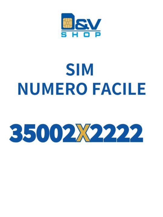 SIM Kena Mobile Numero Facile 35002X2222 Da Attivare
