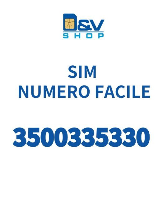 SIM Kena Mobile Numero Facile 3500335330 Da Attivare