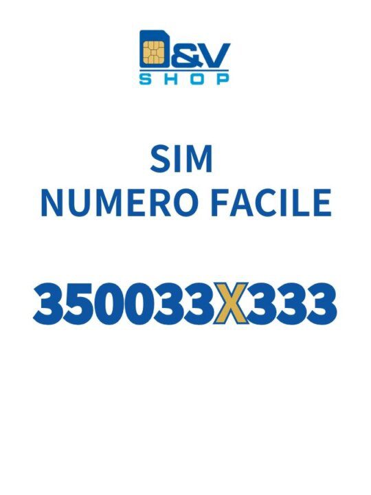 SIM Kena Mobile Numero Facile 350033X333 Da Attivare