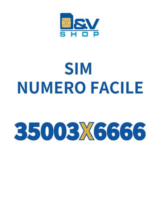 SIM Kena Mobile Numero Facile 35003X6666 Da Attivare