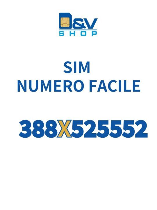 SIM Wind3 Numero Facile 388X525552 Da Attivare