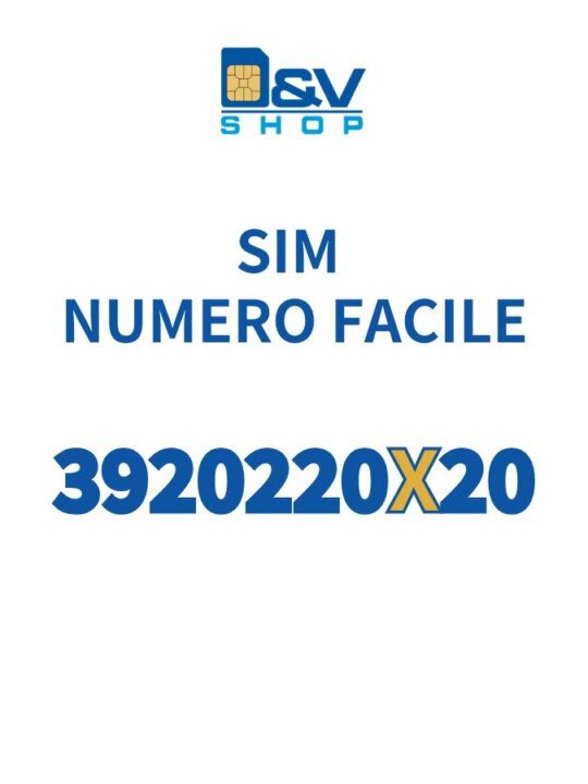 SIM Tre Numero Facile 3920220X20 Da Attivare