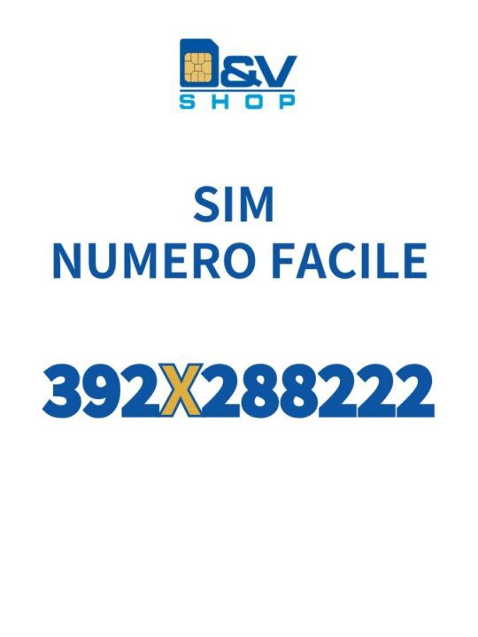 SIM Tre Numero Facile 392X288222 Da Attivare