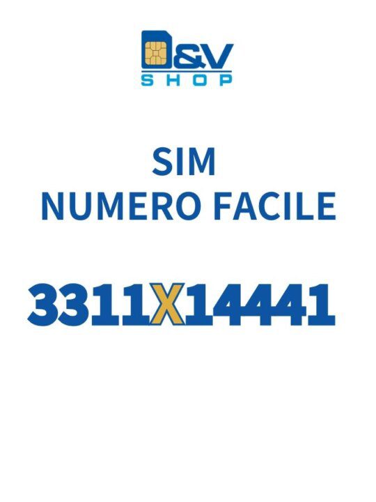 SIM Tim Numero Facile 3311X14441 Da Attivare