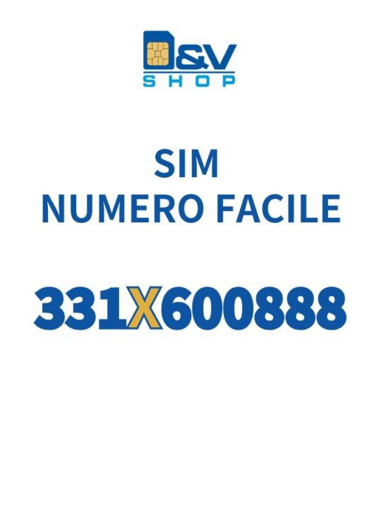 SIM Tim Numero Facile 331X600888 Da Attivare