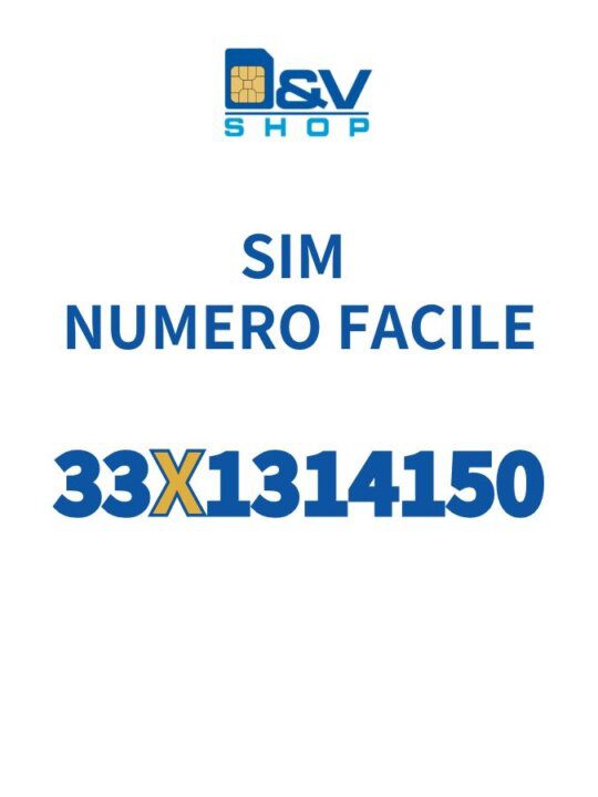 SIM Tim Numero Facile 33X1314150 Da Attivare