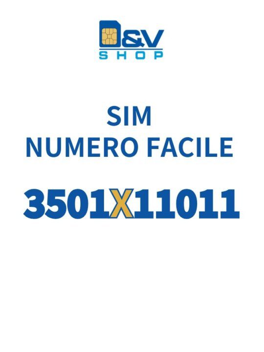 SIM Kena Mobile Numero Facile 3501X11011 Da Attivare