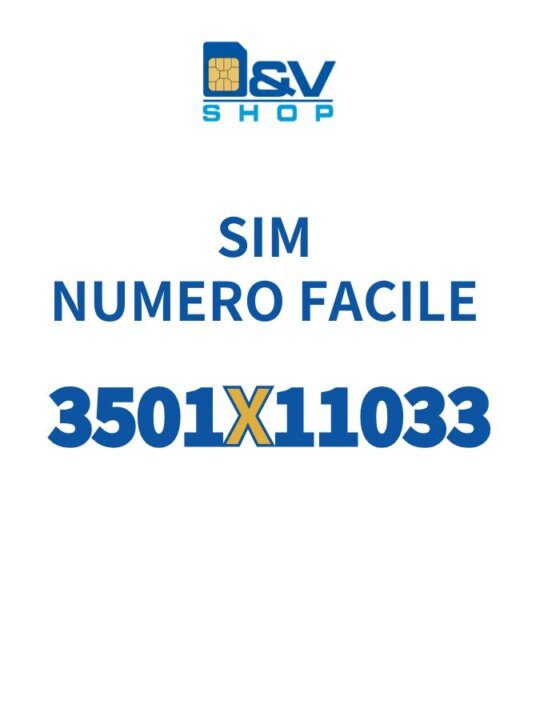 SIM Kena Mobile Numero Facile 3501X11033 Da Attivare