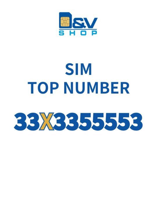 SIM Tim Top Number 33X3355553 Da Attivare