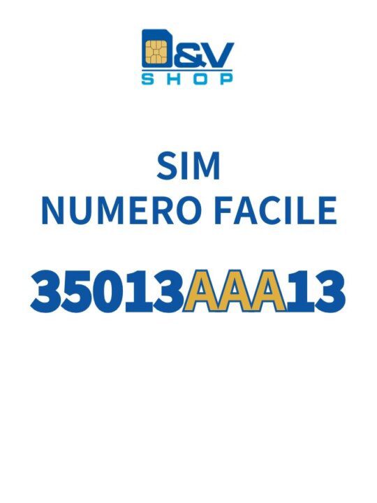 SIM Kena Mobile Numero Facile 35013AAA13 Da Attivare