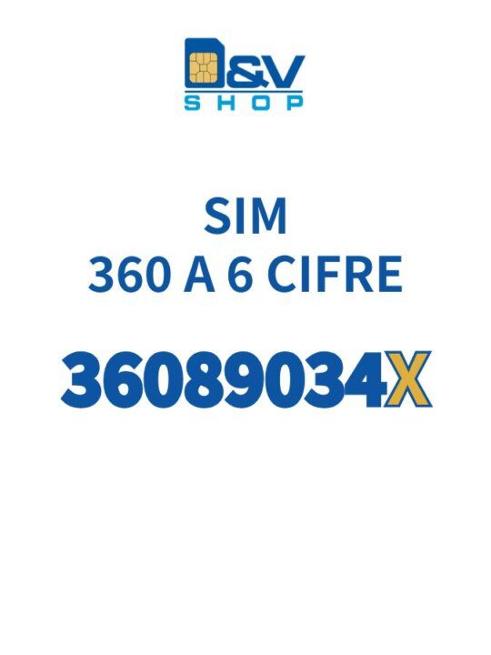 SIM Tim 360 a 6 Cifre 36089034X Rarità Numerica